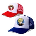 thumbnail image 4 of Sombrero de béisbol Luffy de una pieza para niños, sombrero de dibujos animados de Anime para niños, sombrero transpirable para niños, sombrero de hip hop, NetCap, regalo de juguete, nuevo, Verano, 4 of 5