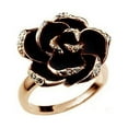 thumbnail image 1 of Anillo de dedo para mujer con rosa, joyería, anillos de flores para mujer, 1 of 8