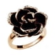thumbnail image 1 of Las mujeres anillo de dedo Rosa Joyería Apertura Señoras Anillos de flores, 1 of 8