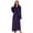 Dark Purple, variant on LYCY Womens Long Fleece Robe Soft Plush Robes for Women Warm Bathrobes Comfy House Coat Full-length（Dark Grey, Large-X-Large）