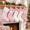 Pink Baroque Series-5 Pack, variant on Christmas Stockings, World Famous Paintings, 5 Pack, Rustic Holiday Stockings