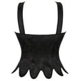 thumbnail image 5 of MuZeFu Black Corset Top With Straps Ladies Fashion Loose Stitching Fleece Sweater Long Sleeve Womens Top, 5 of 9