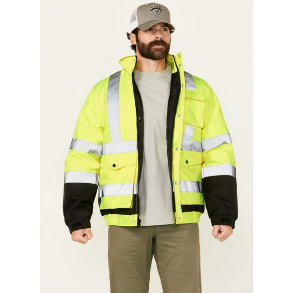 Hawx Work Gear Men's Hi-Vis Bomber Jacket Tall - HHVFA2402-YLW-TLL  Tall
