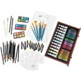 thumbnail image 4 of Art Supplies, 129 Piece Art Kit for Beginners, Teens, Adults in Painting, Coloring, Sketching, Great Art Set in Portable Wooden Case with Crayons, Colored Pencils, Oil Pastels, Watercolor Pens (GIFT), 4 of 7