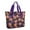 Purple Halloween Black, variant on Tote Bag for Women - Purple Halloween Jack Lanterns Shoulder Bag - Large Utility Work Duffle Bag with Zipper Handbag for Travel, Work, Sprots