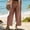 10#q Khaki, variant on Plaid Pants for Womens Wide Leg Elastic Waist Gingham Capri Palazzo Pants Light Purple S