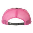 thumbnail image 3 of Richardson - Adjustable Snapback Trucker Mesh Cap, Charcoal / Neon Pink, 3 of 3