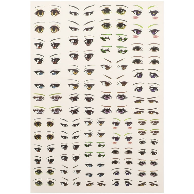 1 Sheet of Cartoon Eye Stickers Paper Eye Sticker DIY Craft Eye Stickers  Animation Eye Stickers