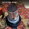 thumbnail image 4 of Tetera vintage de acero inoxidable con estampado floral de 1000 ml con infusor incorporado y separador de té, 4 of 9