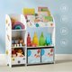 thumbnail image 5 of SONGMICS Organizador de Juguetes y Libros para Niños, Estantería de Almacenamiento Multincional con 2 Cajas, Gran Capacidad, Tema Universal, para Dormitorio, Salón, Blanco MGKR42WT, 5 of 5