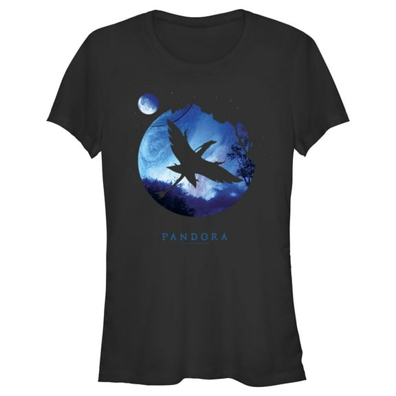 Junior's Avatar Great Leonopteryx Pandora Planet  Graphic Tee Black Small