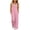 Pink, variant on Girls Wide Leg Jumpsuit Kids Casual Sleeveless Romper Spaghetti Strap Overalls White 7-8Years