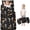 Black Halloween Dancing, variant on Black Halloween Dancing Skeletons Toddler Nap Mats for Kids Preschool,50"x20" Sleeping Mat Bag or Kids,Toddler Sleeping Bag,Toddler Nap Mat or Daycare