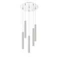 thumbnail image 7 of Z-Lite Forest 5 Light 14" Round Modern Steel LED Pendant in Chrome, 7 of 7