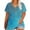 Deep Blue, variant on Plus Size Women's Tops Short Sleeve Casual 4X Loose Blouse
