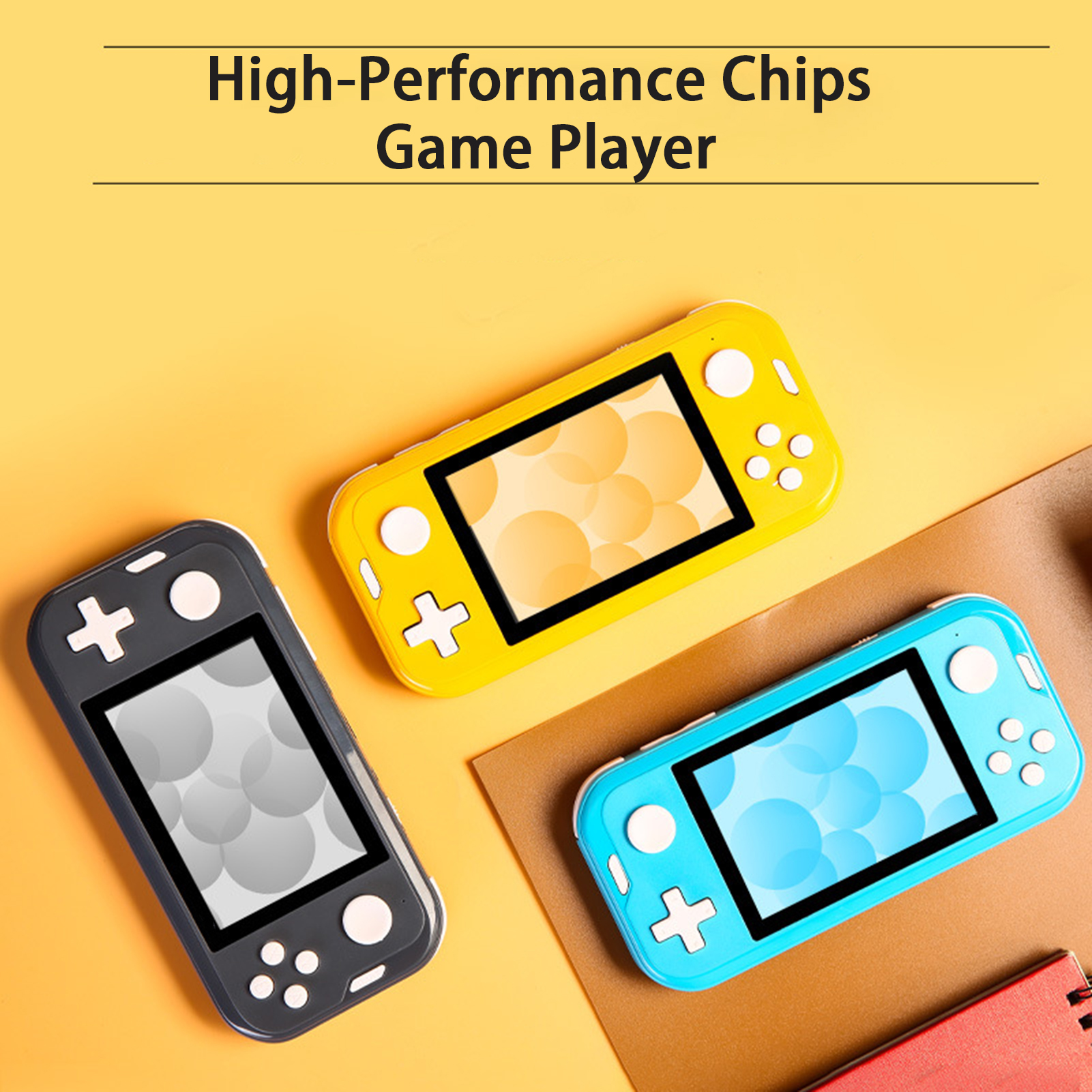Deyuer Vintage Game Console 3.5 Inch Screen HD-compatible Dual Joystick Control One Click Archive Support TF Card Video Game Console Game Player