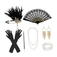 thumbnail image 3 of Conjunto de accesorios para mujer de los años 20, diadema, tocado de joyería para actuaciones en escenario Estilo A, 3 of 8