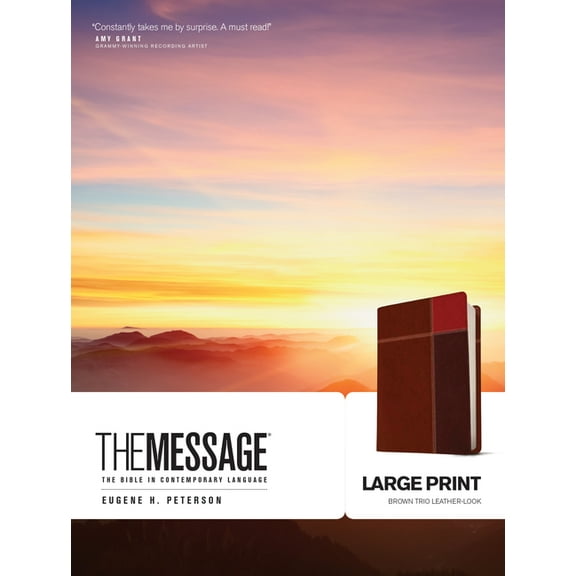 Message-MS-Large Print Numbered: The Bible in Contemporary Language, (Hardcover)