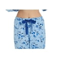 thumbnail image 5 of Apparonia Women's Pajama Sets 100% Cotton Flannel Ladies PJs Button Front Top Drawstring Bottoms Azure Bloom M, 5 of 7