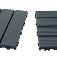 thumbnail image 6 of Aukfa 44 Pack Interlocking Deck Tiles, 12"X12" Waterproof Outdoor Flooring for Patio, Garden, Deck, Poolside, Backyard, Gray, 6 of 8