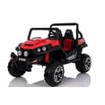 thumbnail image 3 of KIDS VIP 2 Seater Complete Edition 4X4 Big 2x12V UTV Style Kids and Toddlers Electric Ride On with Eva Rubber Wheels, Leather Seat, Music, Lights,RC, 3 of 7