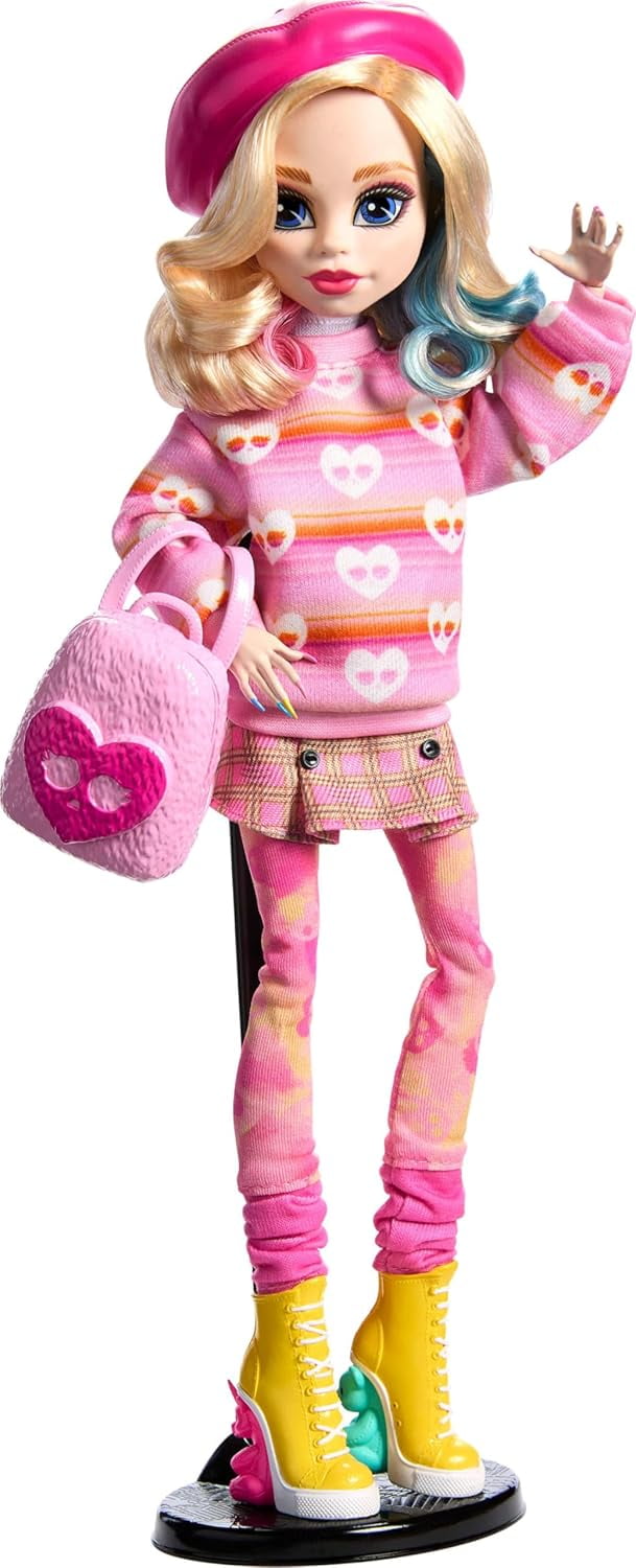 Pre-Owned Monster High Wednesday Collectible Doll, Enid Sinclair in Pink Fashion with Accessories