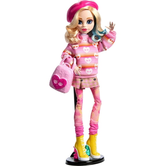 Pre-Owned Monster High Wednesday Collectible Doll, Enid Sinclair in Pink Fashion with Accessories