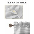 thumbnail image 7 of Grey White Ombre Living Room Curtains 72 Inches length, Abstract Art Oil Painting Modern Window Treatment Curtain Drapes, Light Filtering Drapes for Bedroom Laundry Room, 52"x72", 2 Panels, 7 of 7