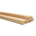 thumbnail image 3 of Split Wooden Dowel Rods 36-inch x 5/8-inch, Pack of 10 Unfinished for Slatted Wood Panel Crafts & DIY Accent Wall, by Woodpeckers, 3 of 5