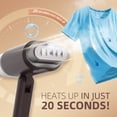 thumbnail image 4 of Dual Voltage Travel Steamer for Clothes, 100-240V Worldwide Handheld Garment Steamer, Fast 20-Second Heat Up, 180ml Detachable Tank, Portable Steamer for Business Travel, Vacation & Home, 4 of 10