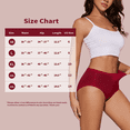 thumbnail image 7 of Womens Underwear Pack,C Section Underwear，plus size Panties 6Packs, 7 of 7