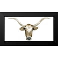 thumbnail image 2 of Popp, Grace 14x9 Black Modern Framed Museum Art Print Titled - Longhorn Steer II, 2 of 5
