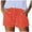 a-8Red2, variant on FINALGANG Womens Chambray Ruffle Hem Shorts With Drawstring Elastic Waist Patch Pockets For Summer Beach Vacations Casual Daily Wear Green S