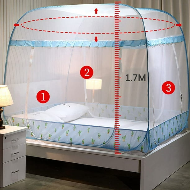 Pop Up Portable Mosquito Nets, Foldable Three Door Mosquito, Anti
