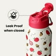 thumbnail image 2 of BOTTLE BOTTLE 32oz Insulated Water Bottle Stainless Steel Sport Water Bottle with Straw Dual-use Lid Design for Gym with Pill Box (Berry), 2 of 7