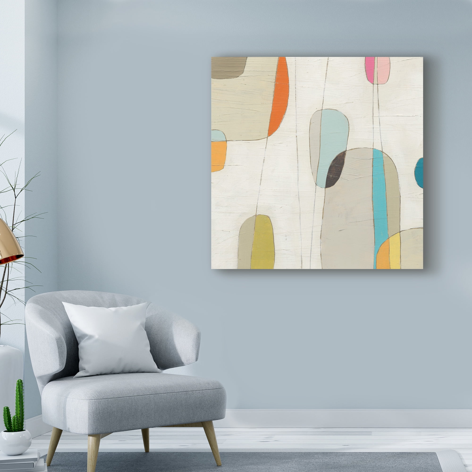 June Erica Vess 'Molecular Motion Iii' Canvas Art