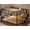 Black, variant on Afuhokles Bunk Bed Twin Over Twin with Stairs, LED Lights Twin Bunk Bed with 2 Storage Drawers and 6 Fabric Drawers, Brown