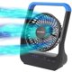 thumbnail image 1 of Ventilador con pilas Gazeled para acampar con temporizador, 3 velocidades, color azul, 1 of 7