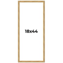 18x44 Frame Beige Real Wood Picture Frame Width 1.25 inches | Interior Frame Depth 0.5 inches |
