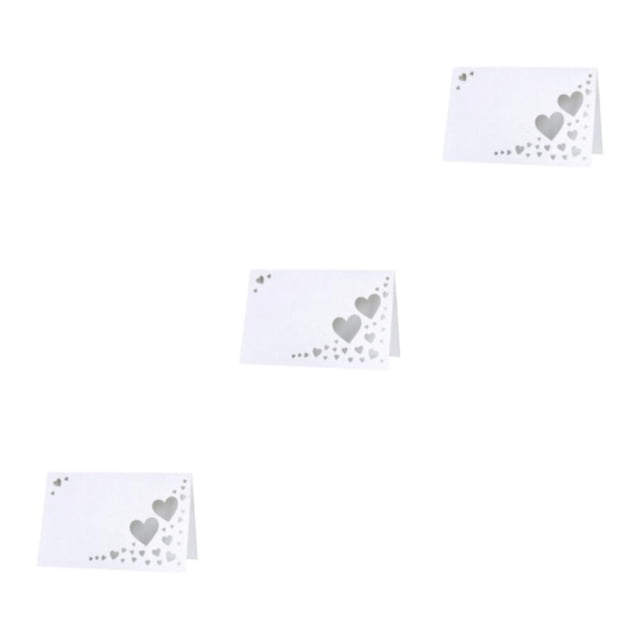 Naiovety 50 paquete/lote personalizar decoraciones de con corazón hueco nombre lugar tarjetas boda nombre tarjetas blanco Type1 NO1
