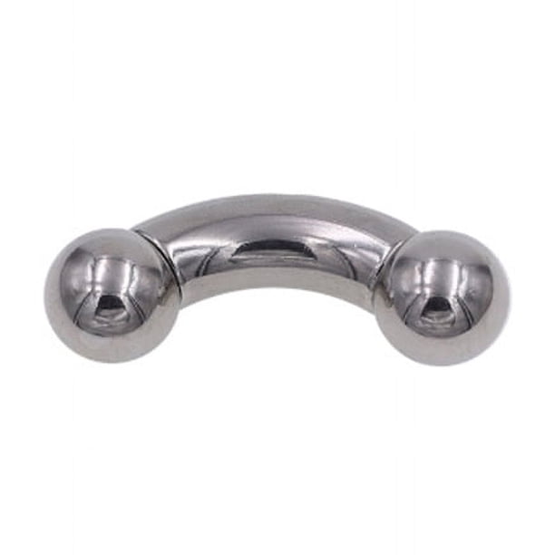 Pendientes de gran tamaño con varilla doblada de acero inoxidable, piercing para el cuerpo humano, anillo perforador con varilla doblada, anillo para el cuerpo, anillo de emulsión