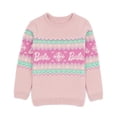 thumbnail image 1 of Barbie Girls Pink Christmas Jumper, 1 of 7