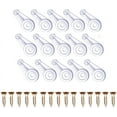 thumbnail image 1 of HUGFEGWE 30 Pcs Glass Retainer Clips Kit with Screw,Glass Door Retainer Clips， Cabinet Glass Retainer Clip ，Plastic Glass Panel Clips Mirror Clips for Cabinet Door,Window Dressing CA919-109462, 1 of 6