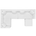 thumbnail image 4 of Modway Saybrook Canapé Sectionnel de Patio Extérieur 6 Pcs en Tissu Rembourré, Blanc, 4 of 6