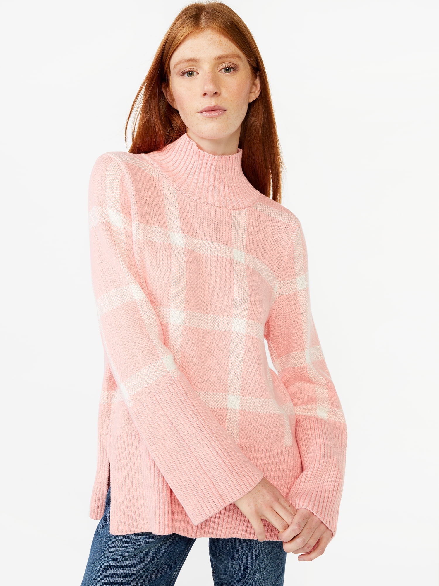 Free Assembly Women's Rib Turtleneck Sweater, Midweight