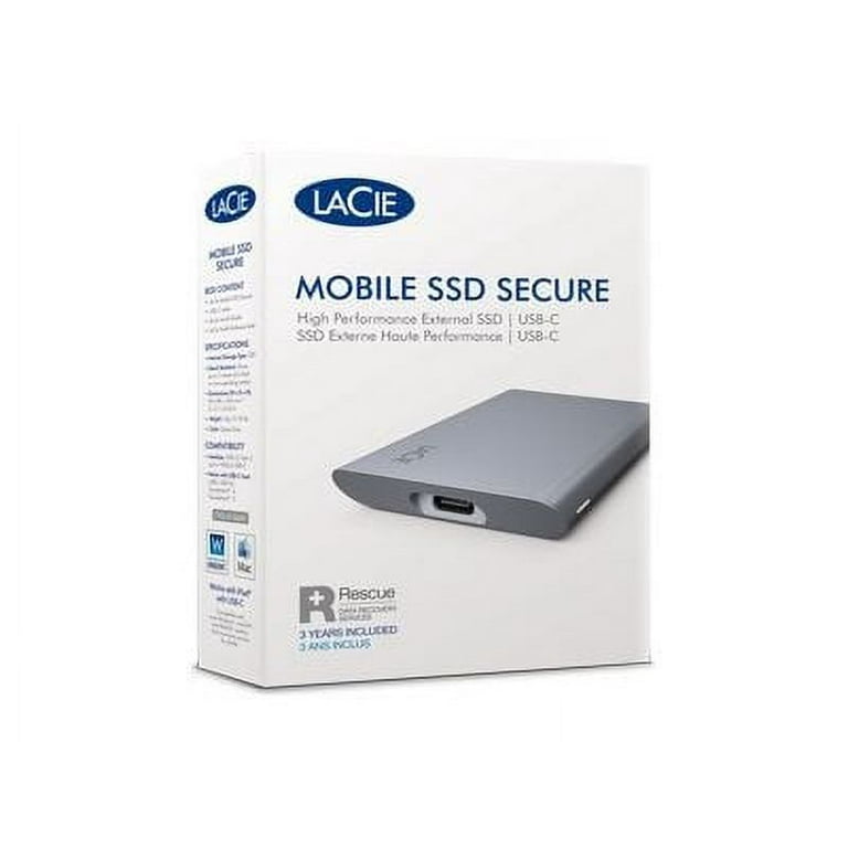 LaCie モバイルSSD(USB-C/USB3.0 外付け ストレージ)2TB Amazon | LaCie Mobile 2TB セキュア USB-C モバイル 外付け