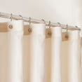 thumbnail image 2 of Stripe Shower Curtain, Beige and Brown, 2 of 8