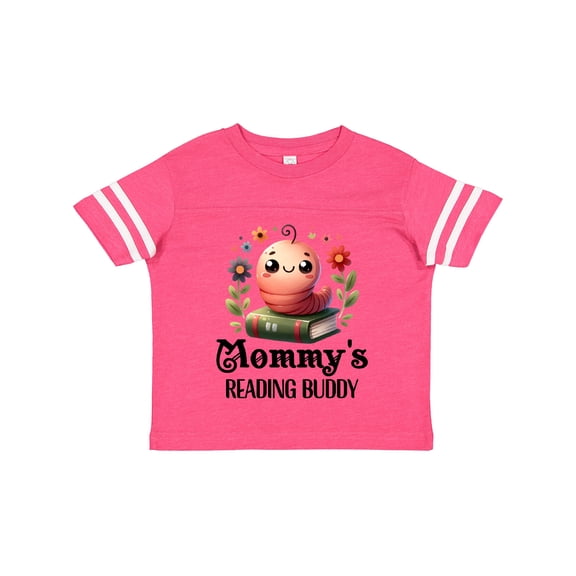 Inktastic Bookworm Mommys Reading Buddy Girls Toddler T-Shirt