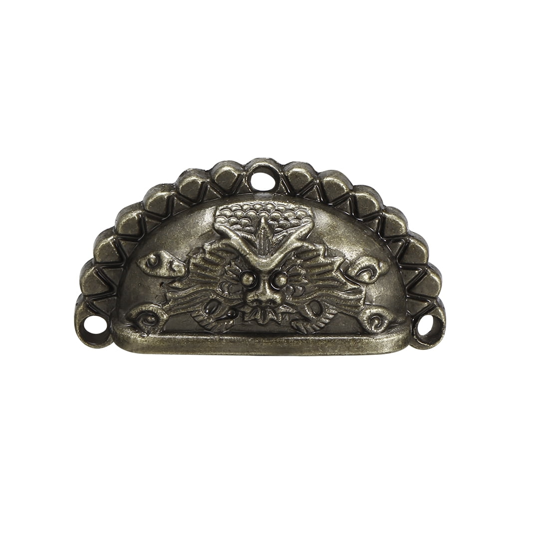 Unique Bargains Zinc Alloy Shell Pull Handles Bronze Tone for Dresser Kitchen