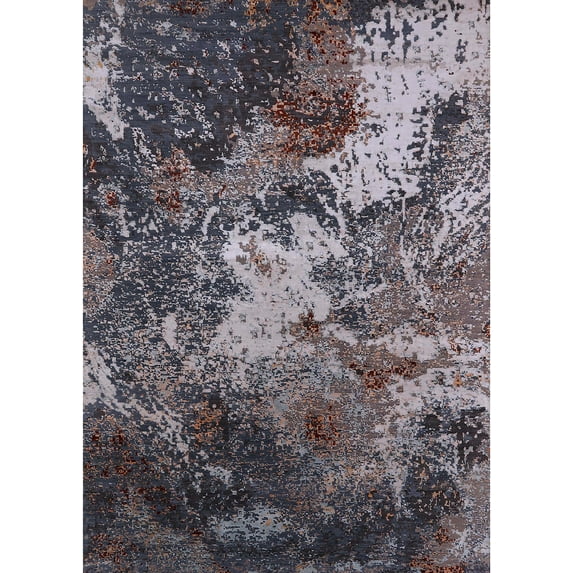 Ahgly Company Indoor Rectangle Mid-Century Modern Rosy Brown Pink Oriental Area Rugs, 4' x 6'